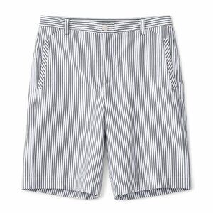 LIZGOLF by Liz Claiborne White Black Stripe Shorts Size 8 Petite (inseam: 7")